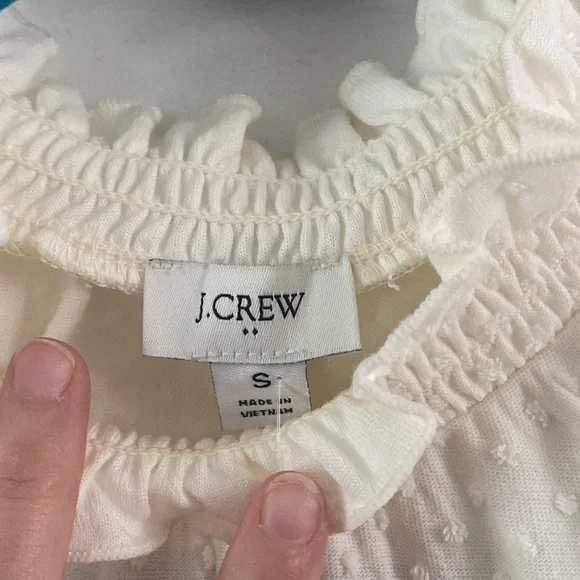 JCrew Clip-dot ruffle blouse - Picture 2 of 5